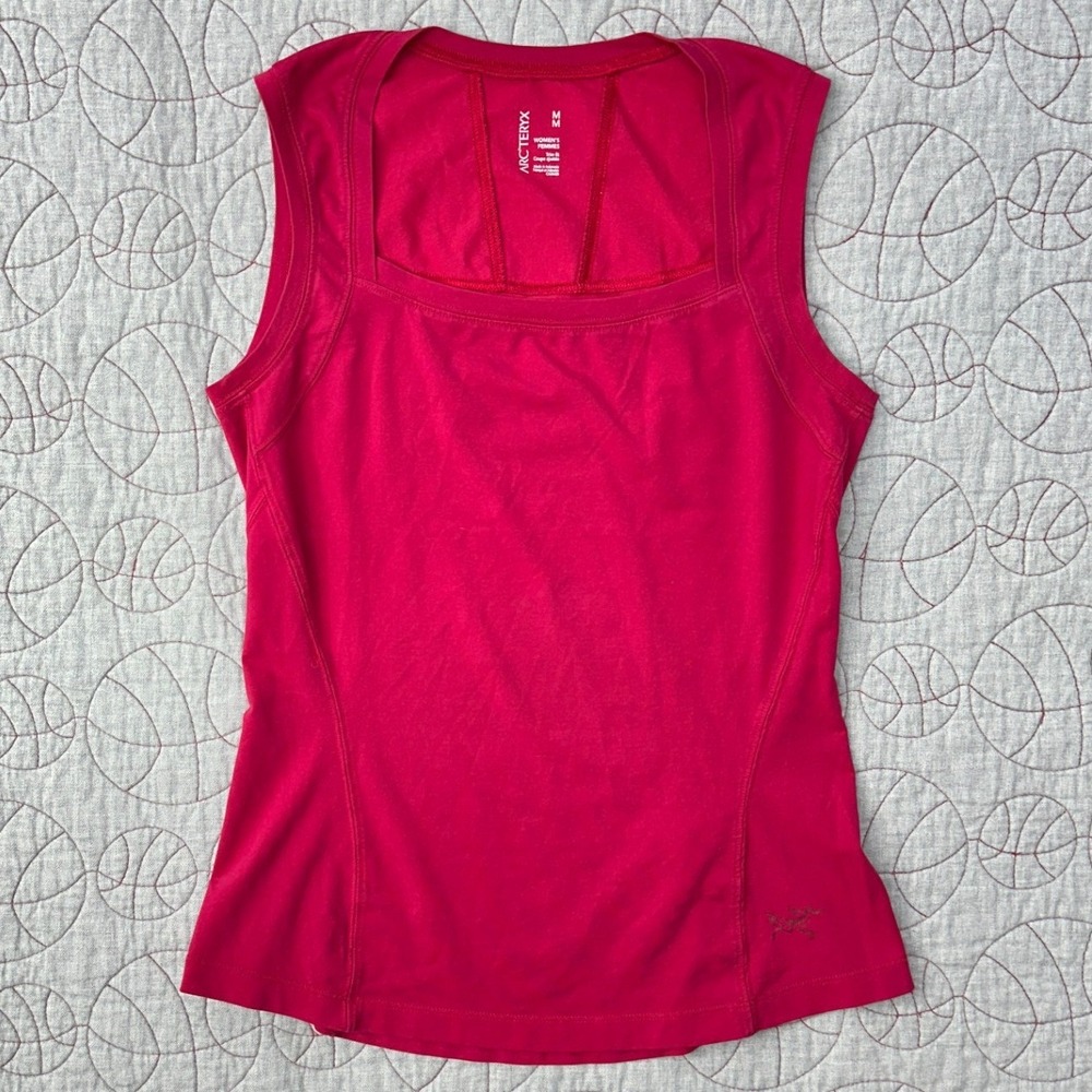Arc'teryx Tank Top Pink Trim Fit Logo Activewear / Womens Medium